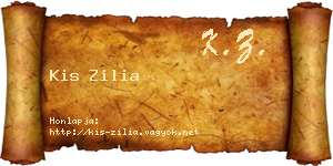 Kis Zilia névjegykártya